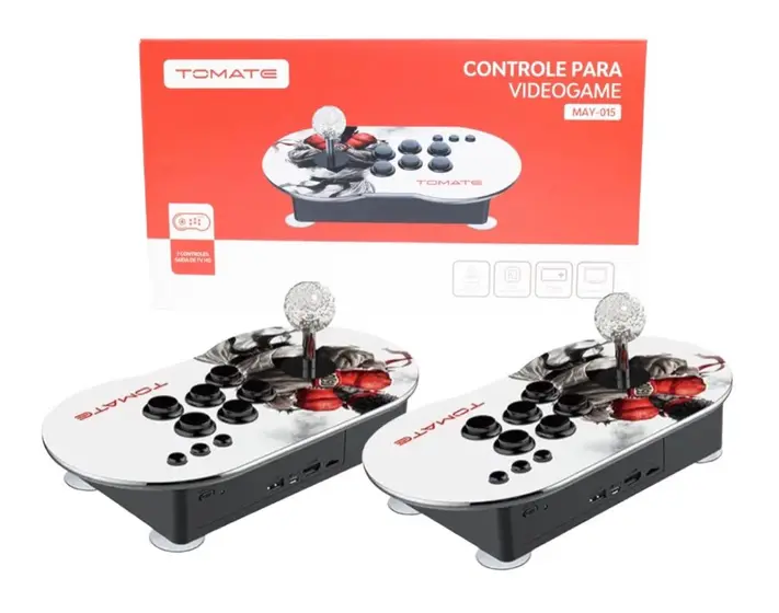 Game Pen Retrô 4k c/ 10.000 Jogos + 2 Controles s/ Fio