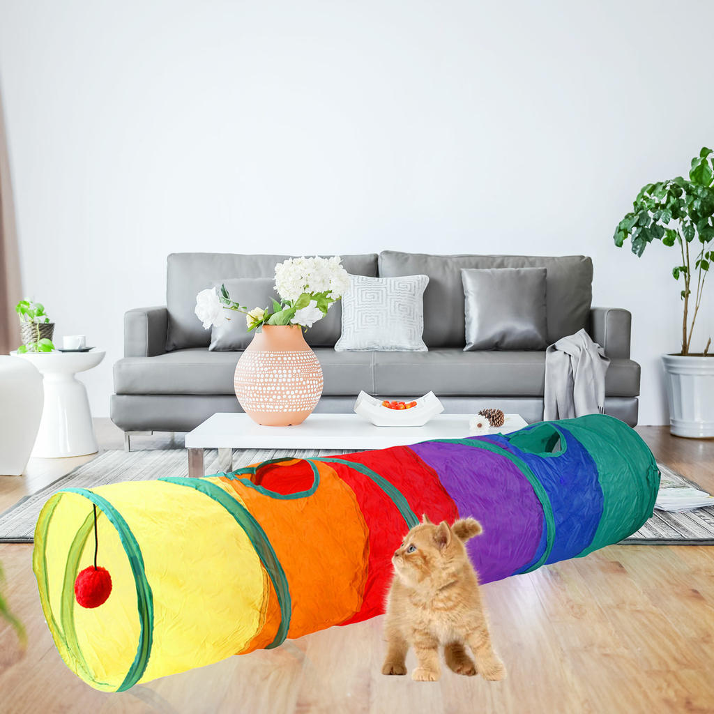 Brinquedo do túnel do jogo do gato | Túneis para gatos Tubo Brinquedos para  gatos,túnel aventura dobráveis para animais estimação para gatos