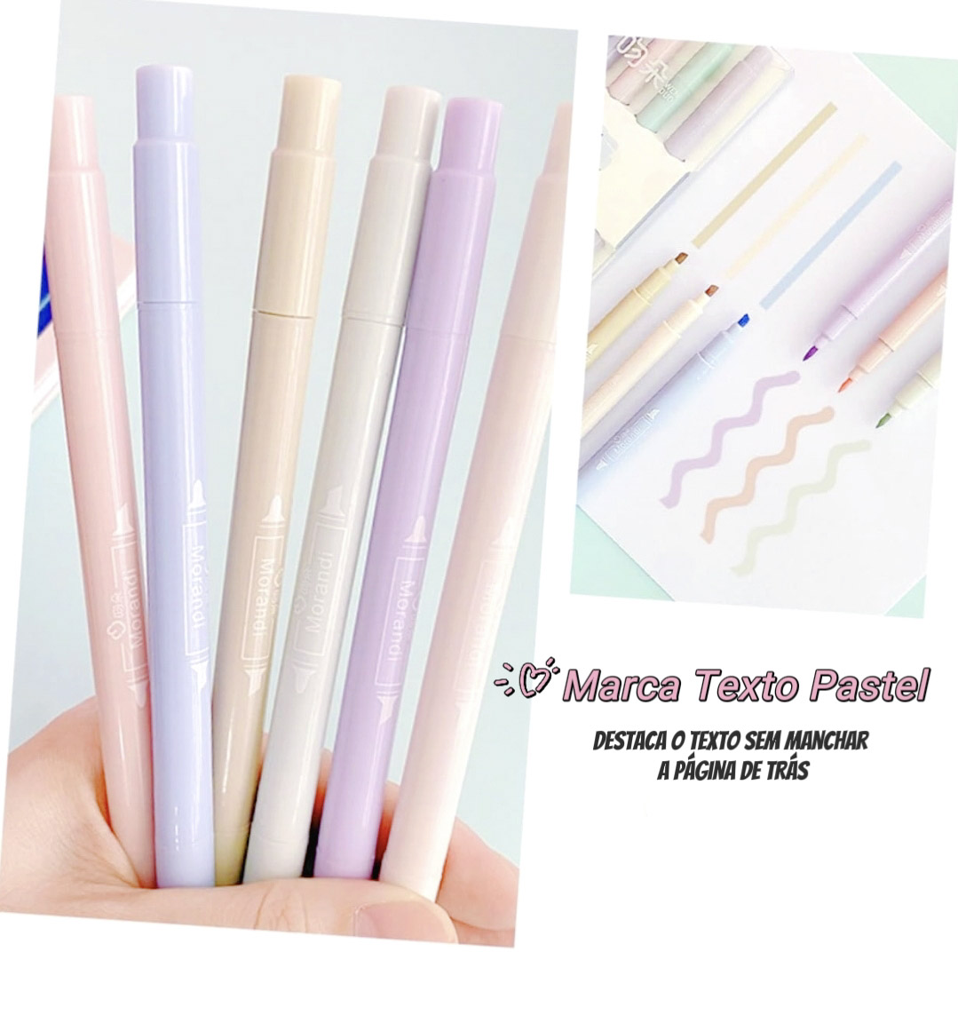 Marca Texto Pastel