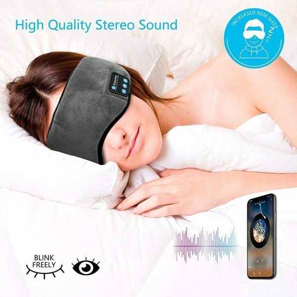 Mascara Para Dormir Tapa Olho Com Fone De Ouvido Bluetooth
