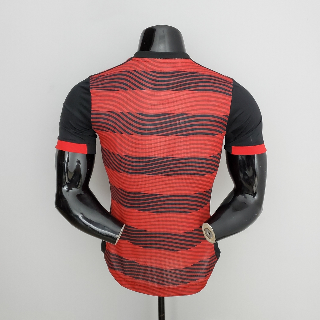 Camisa Flamengo I 22/23 s/n° Torcedor Adidas Masculina - Vermelho+