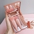 5 pçs mini conjuntos de pincéis cosméticos maquiagem caixa translúcida com espelho. - vitrine-shop