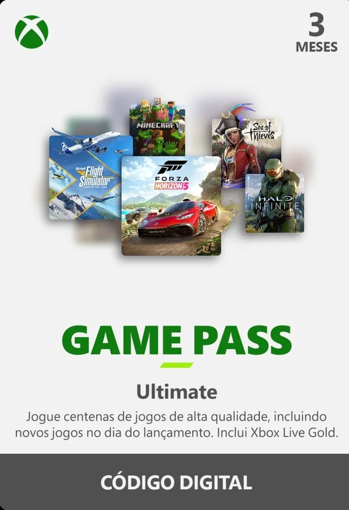 Game Pass Ultimate Código 25 Dígitos Original Microsoft