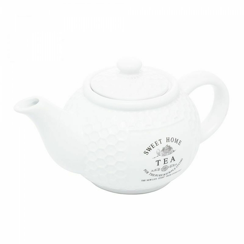 BULE DE CHÁ DE PORCELANA PÉTALA MATT 950ML - Casa Vip Decor