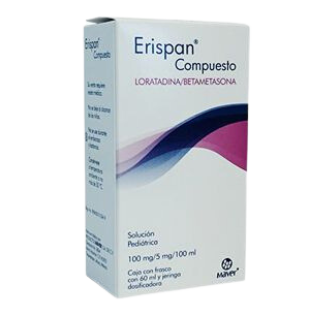 Loratadina/Betametasona 100mg/5mg Jarabe Pediátrico 100ml (Erispan ...