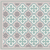 Alfombra vinílica azulejos flores patrón completo
