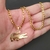 Colar Masculino cordão pingente Lacoste Banhado ouro 18k inoxidavel
