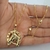Colar com Pingente Ferradura e Cavalo Folheado A Ouro 18k - comprar online