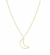Colar com Pingente Lua Folheado A Ouro 18k