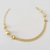 Pulseira folheada a ouro Bolinhas