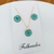Conjunto Colar + brincos Folheados Zirconias