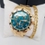 Kit Relógio PallyJane Dourado Prova dagua + Pulseira Banhada - MAS003
