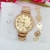 Kit Relógio Feminino Prova dagua + Pulseira folheado