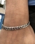 Pulseira banhada Prata Masculina 7mm