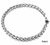 Pulseira banhada Transada Prata Masculina - comprar online