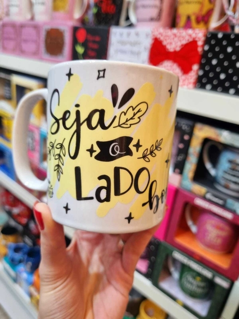 Caneca Porcelana Frases de Motivação Insista, Persista E Nunca Desista  Presente