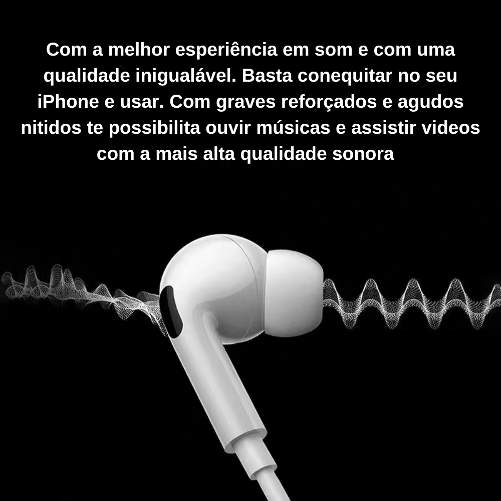 fone de ouvido com fio apple