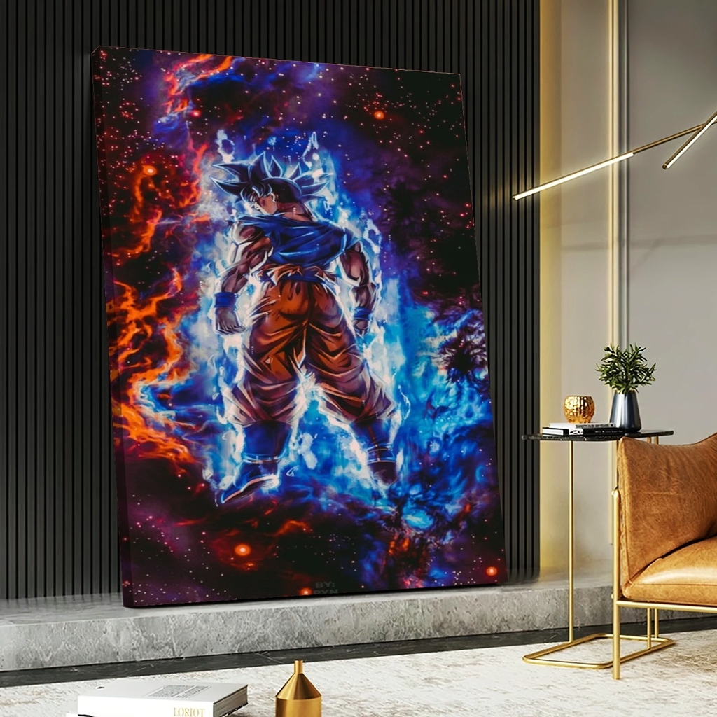 Quadro Decorativo Goku Instinto Superior Completo