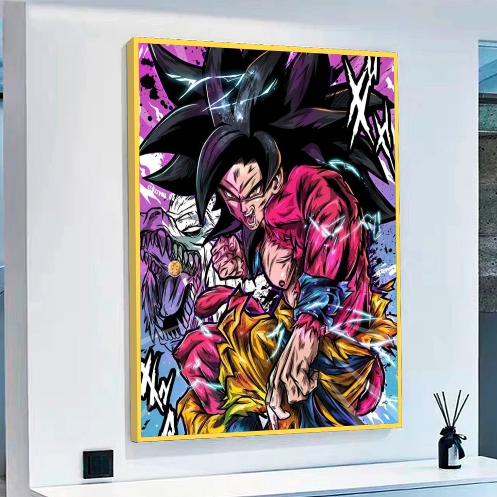 Quadro Decorativo Goku Instinto Superior Completo