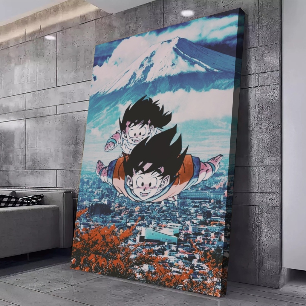 Quadro decorativo Goku e Gohan Dragon Ball Z