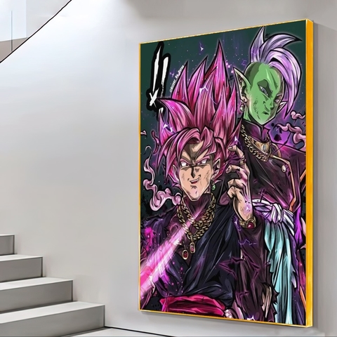 Quadro Decorativo Dragon Ball Goku Instinto Superior 33x43cm