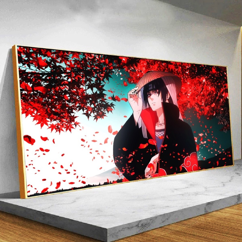 Quadro Decorativo Naruto Shisui Uchiha Sharingan 33x43cm