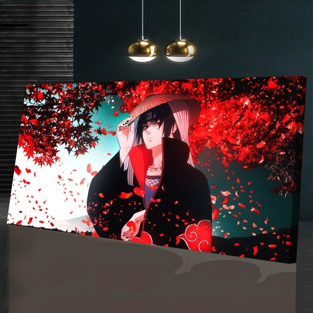 Quadro Decorativo Naruto Shisui Uchiha Sharingan 33x43cm