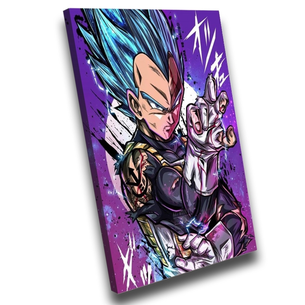 Quadro decorativo Vegeta Saiyajin Blue Dragon Ball