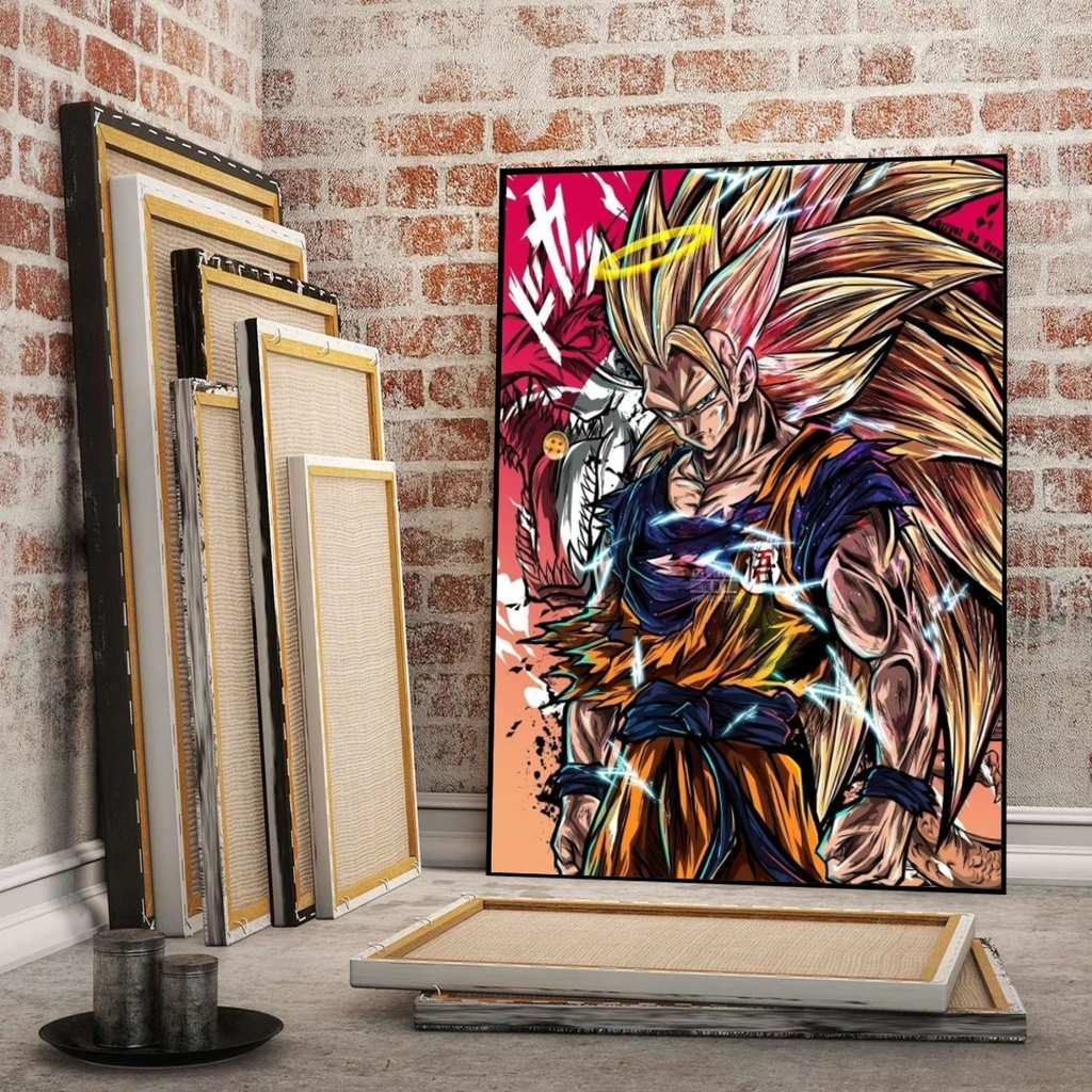 Quadro Decorativo Dragon Ball Z Goku Super Sayajin 1 Peça M11