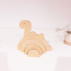 Dinosaurio, juego didactico, madera, arco iris, montessori, waldorf