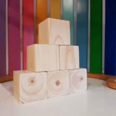 Cubos de Madera para Pintar