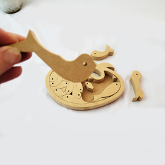 Rompecabezas Ballena y Peces - comprar online