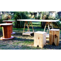 Mesas carreteles rusticos - comprar online