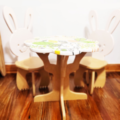 Mesa y Sillitas del Bosque - La tienda de Nole