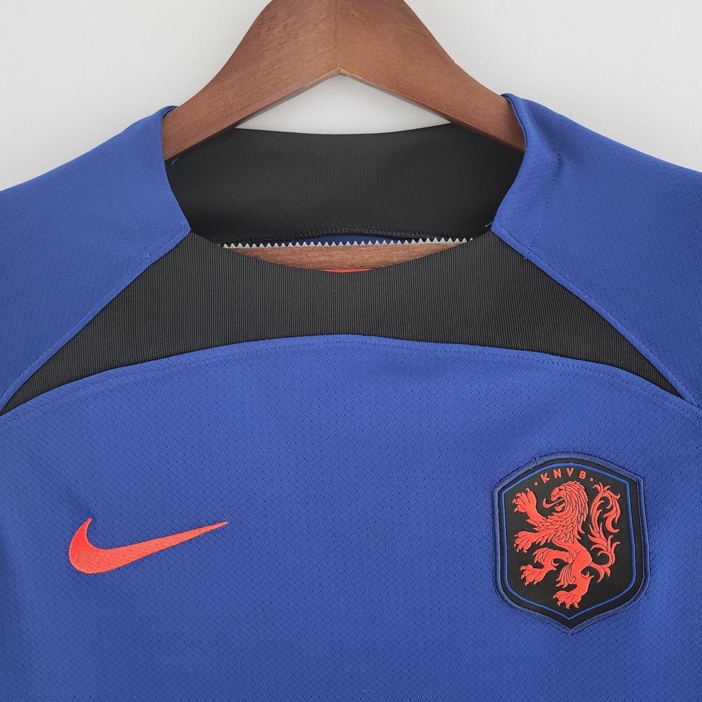 Camisa Seleção da Holanda Away 22/23 Torcedor Nike Masculina - Azul