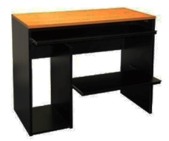 0051 MESA PARA PC DE 0.90X0.45X0.75 CON BANDEJA PARA TECLADO Y PORTACPU EN MELAMINA DE 18MM - comprar online