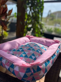 Cama para cachorros - Losango rosa