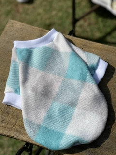 Roupa de Soft para Cachorro - Xadrez Verde