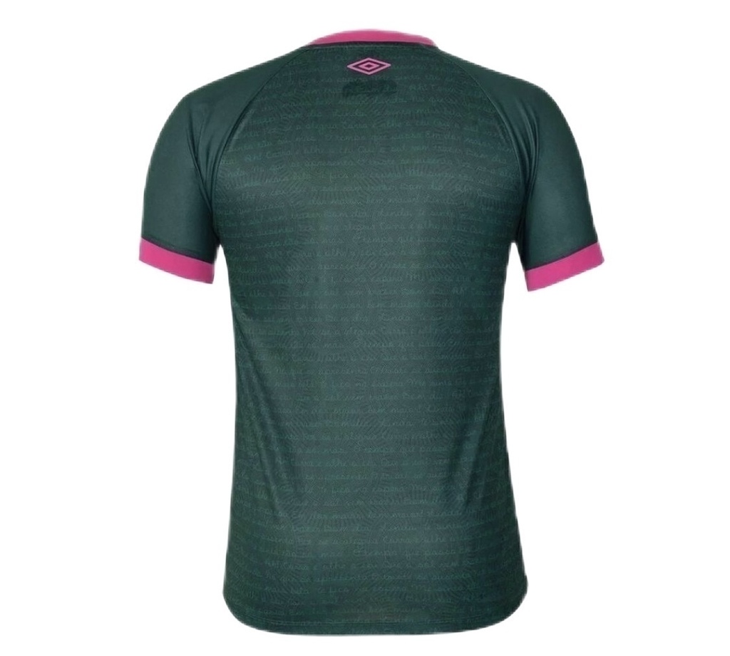 Nova Camisa Fluminense Iii Torcedor Umbro Masculina Verde Rosa