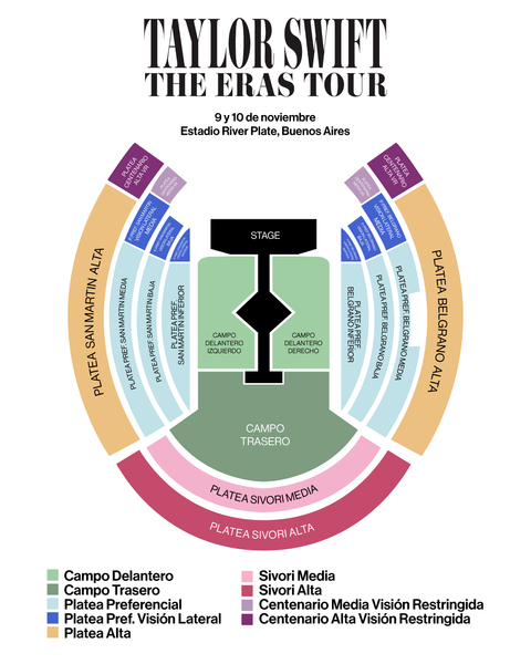 the eras tour sao paulo mapa