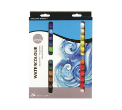 Acuarelas Daler Rowney 24 Tubos de 12ml cu