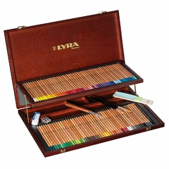 Lápices De Colores Acuarelables Lyra Rembrandt Aquarell Estuche de Madera 106