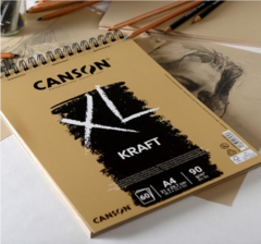 Álbum XL Kraft Canson A4, 21 x 29.7cm, 60 HOJAS, 90 Gms en internet