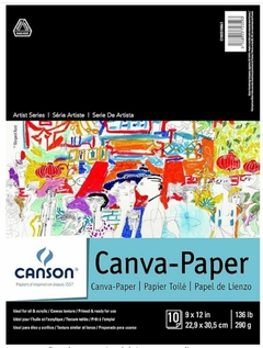 Block Papel De Lienzo Óleo Canva Paper Canson® 22.9 X30