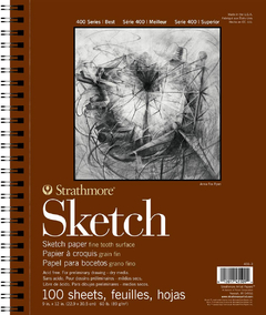 Block Strathmore Sketch 400 Para Bocetos 22.9x30.5 100 Hojas