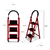 Escalera de Acero Tijera Color Rojo Plegable 150 KGS