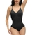 Body cinta com alça fina e decote em V. Modelador Corporal, Body Smooth Out
