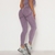 Imagem do Leggings esportivos sem costura para mulher, cintura alta, elástico, cor sólid