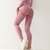 Imagem do Leggings esportivos sem costura para mulher, cintura alta, elástico, cor sólid