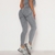 Leggings esportivos sem costura para mulher, cintura alta, elástico, cor sólid na internet
